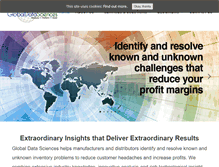 Tablet Screenshot of globaldatasciences.com